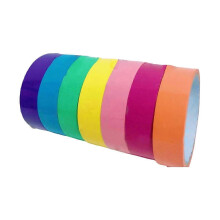 (As show, One size) 7Pcs 20M Sticky Ball Tapes DIY Making Ball Relaxing Toy Scrapbook for Game