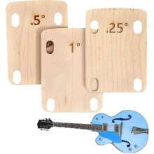 (As show, One size) Neck Shims For Bass, 3-pcs Guitar Neck Shims, For Guitar And Bass Bolt-on Neck Repair Replacement Gaskets Protective Pads
