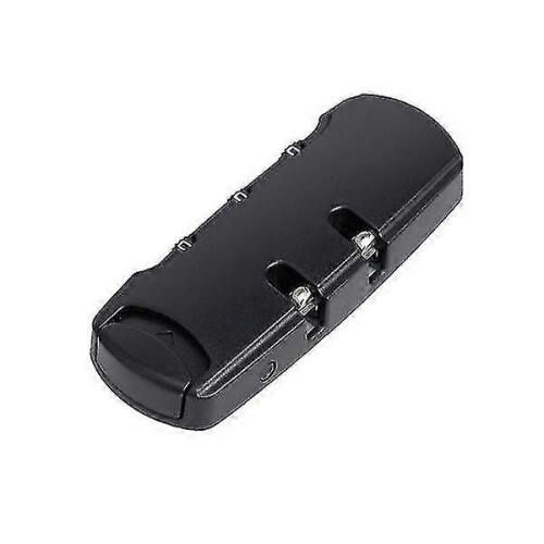 (As show, One size) Luggage Lock Password 3 Dial Combination Code Lock Tool Secure Fixed Tools Black
