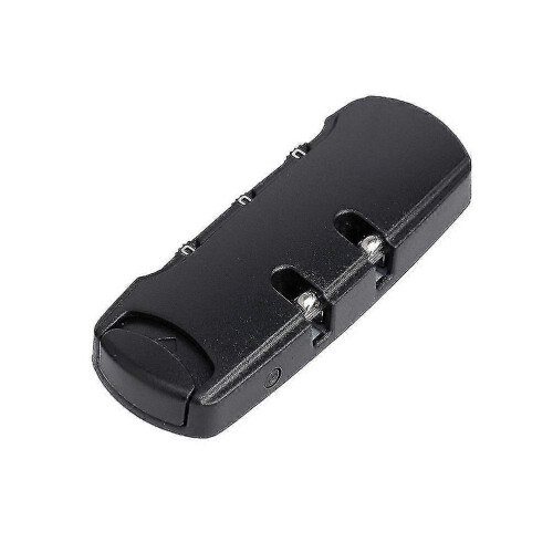 (As show, One size) Luggage Lock Password 3 Dial Combination Code Lock Tool Secure Fixed Tools Black 2