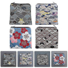 (As show, One size) 4pcs Portable Sanitary Napkin Bags Decorative Menstrual Pad Container Lipstick Bags