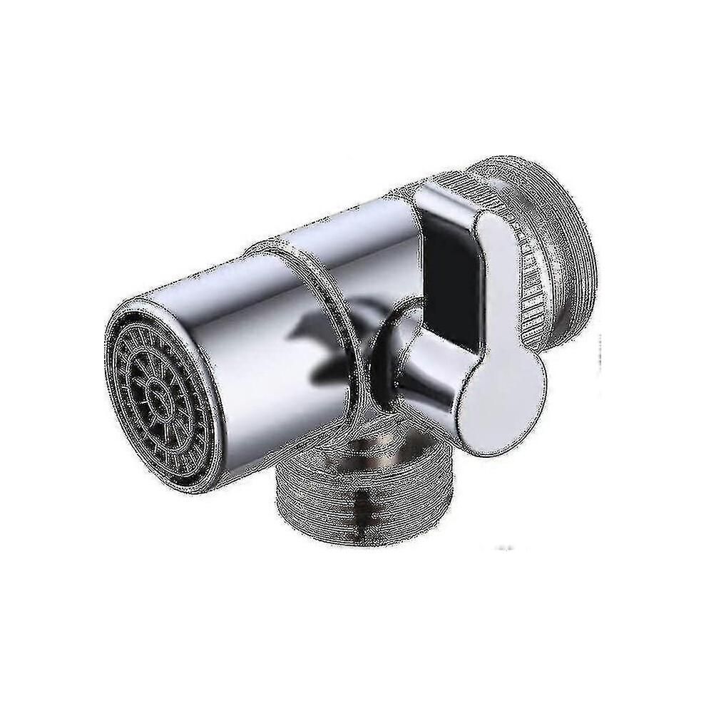 (As Show, One Size) Brass Diverter For Kitchen Or Bathroom Sink Faucet Replacement Part M22 X M24, Polished Chrome 6902676351056