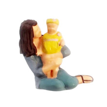(Gray, One size) 1/64 People Figure Miniature Diorama Figure for DIY Scene Decor Collectibles Desktop Ornament Hand Painted Craft Model Figure