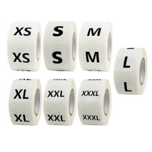 (As show, One size) 3500 Pcs Clothing Size Stickers,Round Labels Adhesive Scrapbooking XS-3XL