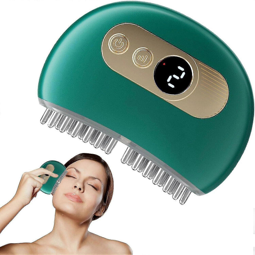 Kikidex White (Meridian Brush One Size) Portable Electric Scalp Massager | Electric Scalp Stimulator Brush | Ems Lifting Massagers For Deep Relaxation Pressu