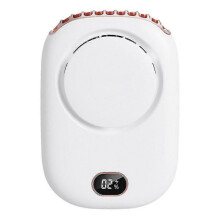 (White) Hanging Neck Fan, Mini Hanging Neck Fan With 2000mah Power Bank, Portable Usb Rechargeable Fan NEW