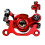 (Front)For Mercane WideWheel/PRO Brake Caliper/Pad Wide wheel Rear Brake (Red) 4