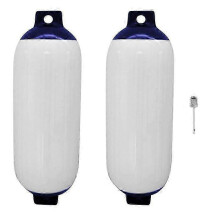 2PCS Inflatable Boat Fender PVC Boat Anchor Fender Buoy Yacht Fenders UV Protection Ribbed Bumper Boat Accessories js