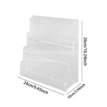 (Clear) Sport Cards Display Shelf Sleeved Trading Cards Display Stand for Store Home js
