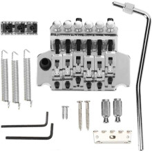 (Sliver) Floyd Rose Double Locking Tremolo System Bridge for Electric Guitar Parts GD/SR/BK js