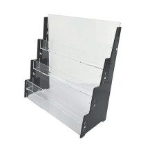 (Black) Sport Cards Display Shelf Sleeved Trading Cards Display Stand for Store Home js