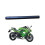 For Kawasaki Ninja 650 2017-2025 Left Handle Bar Black Directional Pipe Black 4