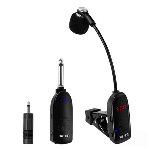 Professional Wireless Saxophone Microphone System for Trumpet Sax Instrument js