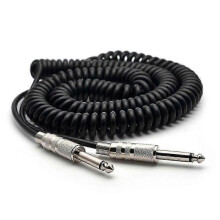 Guitar Spring Cable 6.35/6.5 Guitar Bass Audio Cable Shield Wire 5M for Connecting the Sound of the Electric Guitar js