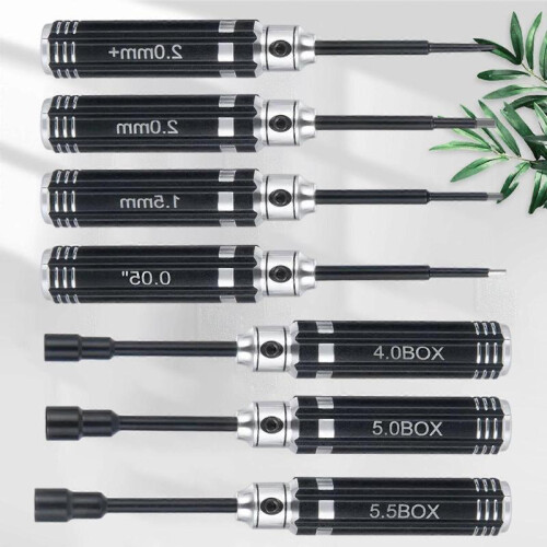 Tools Kit 7PCS Hex Nut Screwdriver Set for 1/10 RC Crawler Car Hex Screw Drive js 2