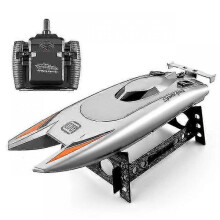 (Gray) 30 Km/h Rc Boat 2.4 Ghz High Speed Racing Speedboat Remote Control Ship Water Game Kids Toys Children Gift Fg