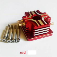 (Red) Aluminum Water Jacket for Zenoah 26cc 29cc 30CC Gas Marine Engine RC Model Boat js
