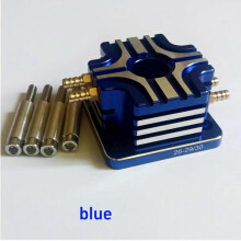 (Blue) Aluminum Water Jacket for Zenoah 26cc 29cc 30CC Gas Marine Engine RC Model Boat js