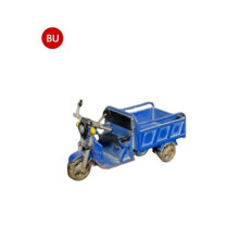 (Blue) 1/64 Alloy Diorama China Tricycle Car Model Scene Display Prop js
