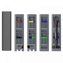31 in 1 Precision Magnetic Screwdriver Set High-Quality S2 Steel, Rotating Handle, Aluminum Case
