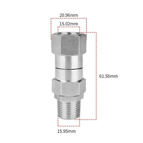2pcs Pressure Washer Swivel, 3/8 Inch Npt Male Thread Fitting 2