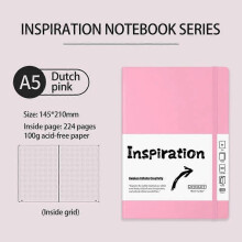 (B, Pink) A5 Hardback Lined Notebook Ruled Notepad Notes Diary Book Customizable Notebook js