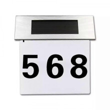 Solar Stainless Steel House Number Light House Number Display Digital Led Number Light