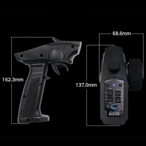 2.4GHz 3CH Radio Transmitter Remote Control and Receiver Set for RC Car Boat js 2