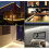 Makeup Mirror LED Backlight Lighting COB Strip Lights Vanity Lights Bathroom Dressing Table Room Wh jn 1