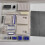 1/43 Diorama Car Garage Model Assembled Ornaments Car Parking Scene js 4