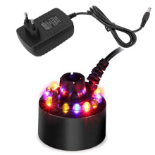 12 Led Color Changing Fog Machine - Air Humidifier for Fountain, Pond, Hollywood - with On/off Switch NEW