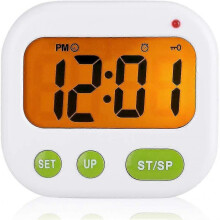 Alarm Clock Digital Lcd Vibration Clock Battery Operated Modern Portable Timer Clock Fg