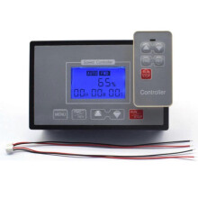 60A PWM DC Motor Speed Controller with LCD Display and Remote Control Adjustable Speed, Timing, and Reversible Operation js
