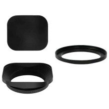 (39mm) For Fujifilm Leica Camera Square Metal Lens Hood Universal Retro Reduce Light js