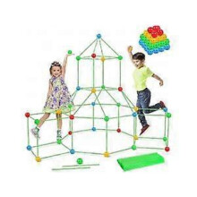 Creative Kids 87-Piece Fort Kit: Castles, Tunnels, Tents - Endless Play & Learning