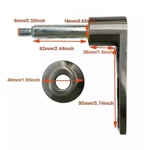 Replacement Gun Safe Handle Square Shaft for Safe, Storage box, Vault Door js 2