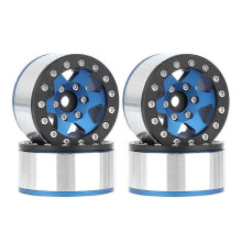 Blue Black Rim 1.55 Inch Metal Wheel Tire Climbing Car AX90069 for JIMNY CC01 js
