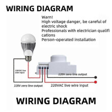 5.8GHz Microwave Radar Sensor Switch Knob Switch Adjustment LED Light Sensor Switch Human Motion Detector js