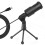 PC USB Microphone, Podcast Condenser Microphone with Foldable Tripod for Streaming, Gaming, Podcast js 1