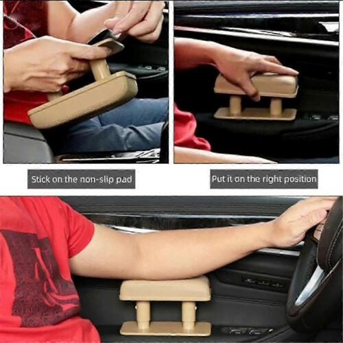 Black Car Armrest Pad Elbow Support Car Adjustable Anti-Fatigue Armrest Rest Elbow Support Heighten js 1