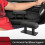 Black Car Armrest Pad Elbow Support Car Adjustable Anti-Fatigue Armrest Rest Elbow Support Heighten js 3