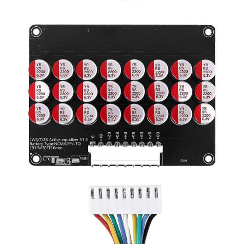 Whole Group Balancer 8S 5A Active Lithium Lipo Lifepo4 Battery Equalizer Energy Transfer Capacitor BMS Board js 2