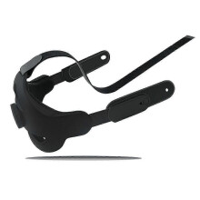 VR Headset Strap for 3 Adjustable Enhanced Head Cushion Wearing Head Strap for 3-Black js