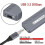 M.2 NVMe HDD Enclosure USB3.2 GEN2x2 20Gbps Multi-Functional High Speed Transfer HDD Enclosure js 2