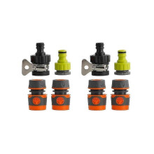 2 Set Durable Universal Water Faucet Adapter Plastic Hose Fitting Hose Irrigation Garden Suit for 1 js