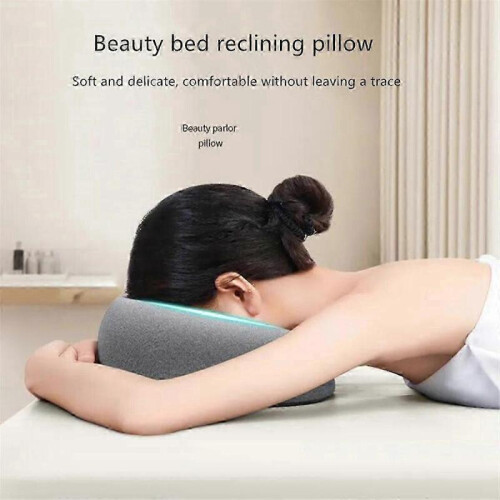 Ergonomics Lying Down Pillow Memory Foam Head Rest Support Pillow Body Massage Face Rest Pillow for js 1