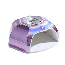 (Purple) Led Nail Lamp 168w Nail Curing Uv Lamp, Led Nail Dryer For Gel Polishing With Auto Sensor/4 Timer Settings Fg