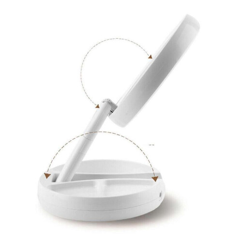 Portable Folding Mirror 10x Magnifying LED Lighting Make Up Vanity Mirror Fg 1