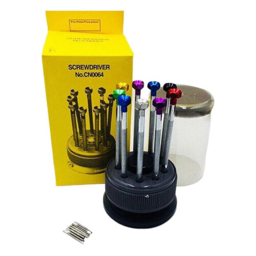 9pcs Precision Screwdriver Watch Jewelry Slotted Flat Blade Watchmakers Tool Set NEW 1