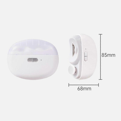(violet) Automatic Electric Nail Clipper Trimmer Manicure Care Tool Rechargeable Portable js 1